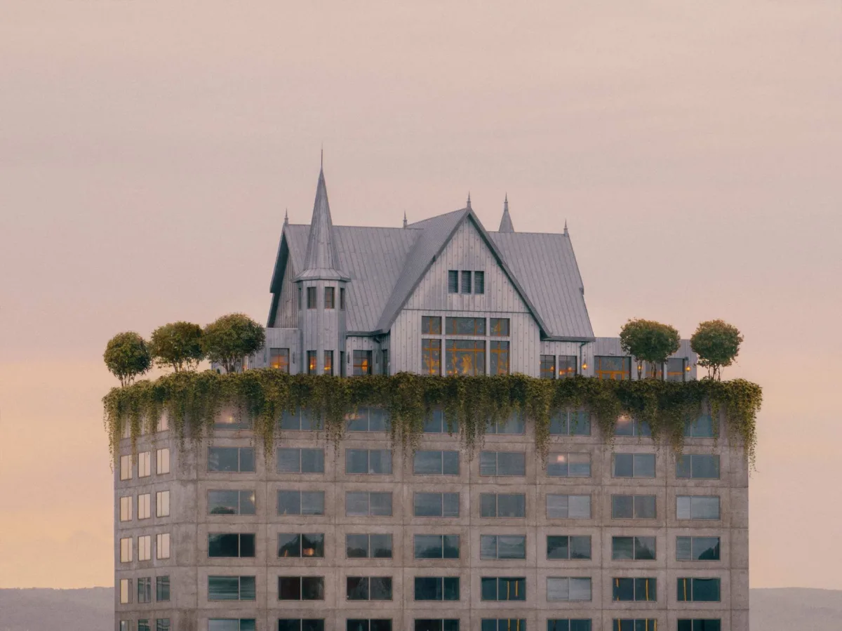 Hotel Maison Heler u Metzu – tradicionalna kuća na vrhu tornja, projekt Philippea Starcka